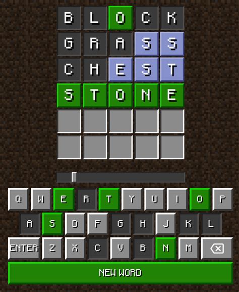 minecraftdle|Minecraft Wordle.